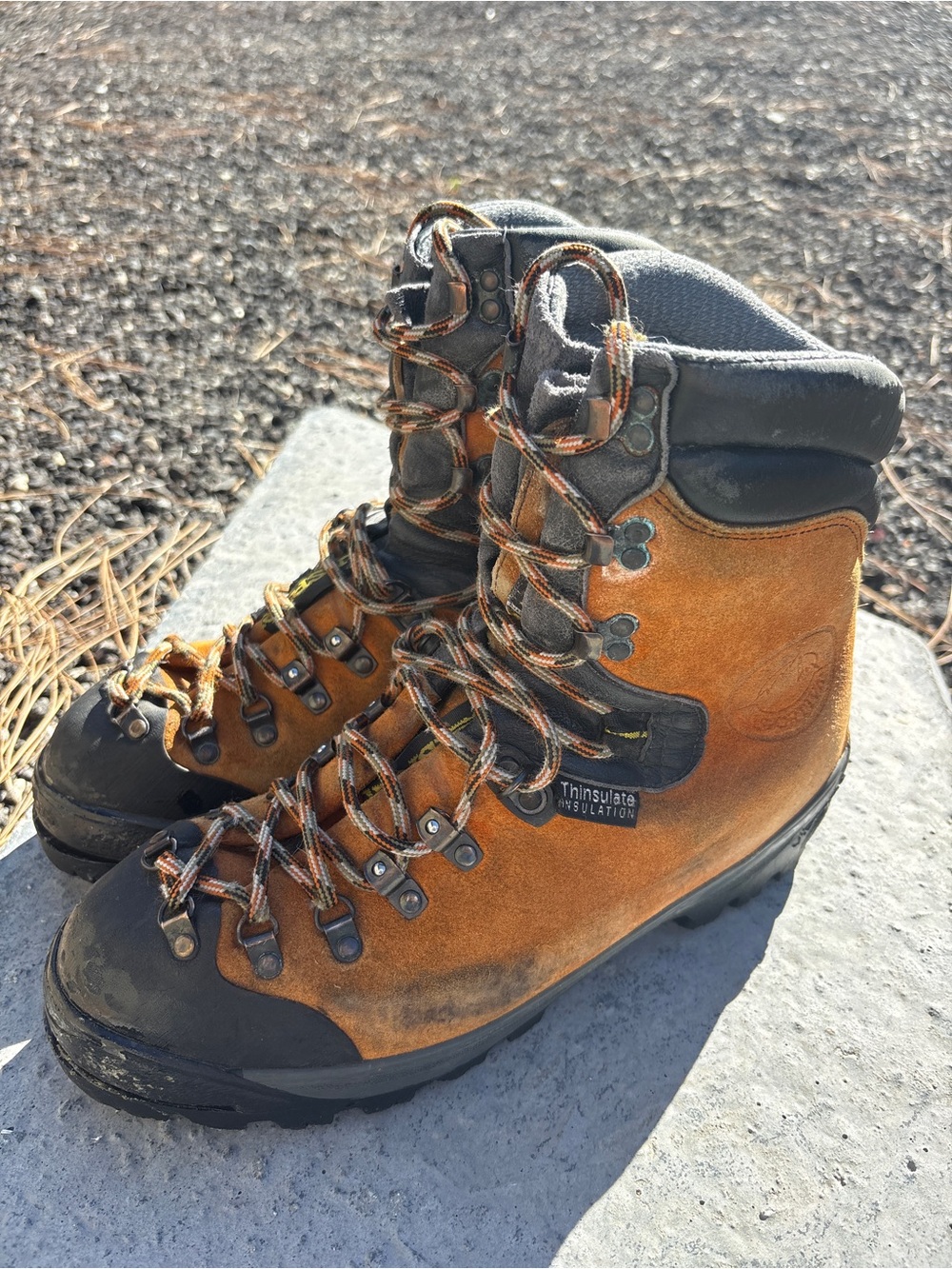 Vintage La Sportiva Mountain Boots Men’s 11 EU 45.5 Made in Italy Leather Hiking